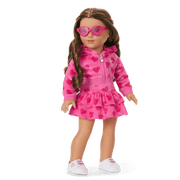 Pink Hearts Hoodie Dress for 18-inch Dolls P3