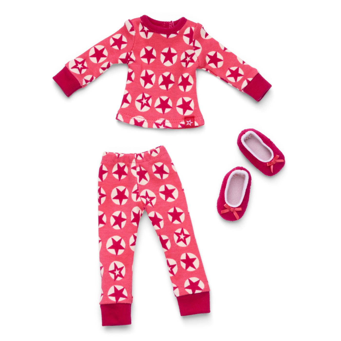 American Girl® x Hanna Andersson Berry Bright Stars Pajamas for 14.5-inch Dolls V4