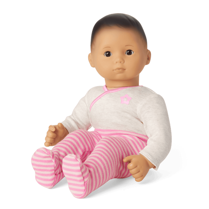 Bitty Baby® Doll #4 with black hair in Pretty Pink V6