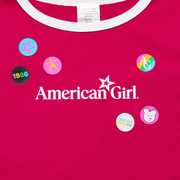 Matching AG™ Grin Pins Ringer Tee Set for Girls & 18-inch Dolls N0