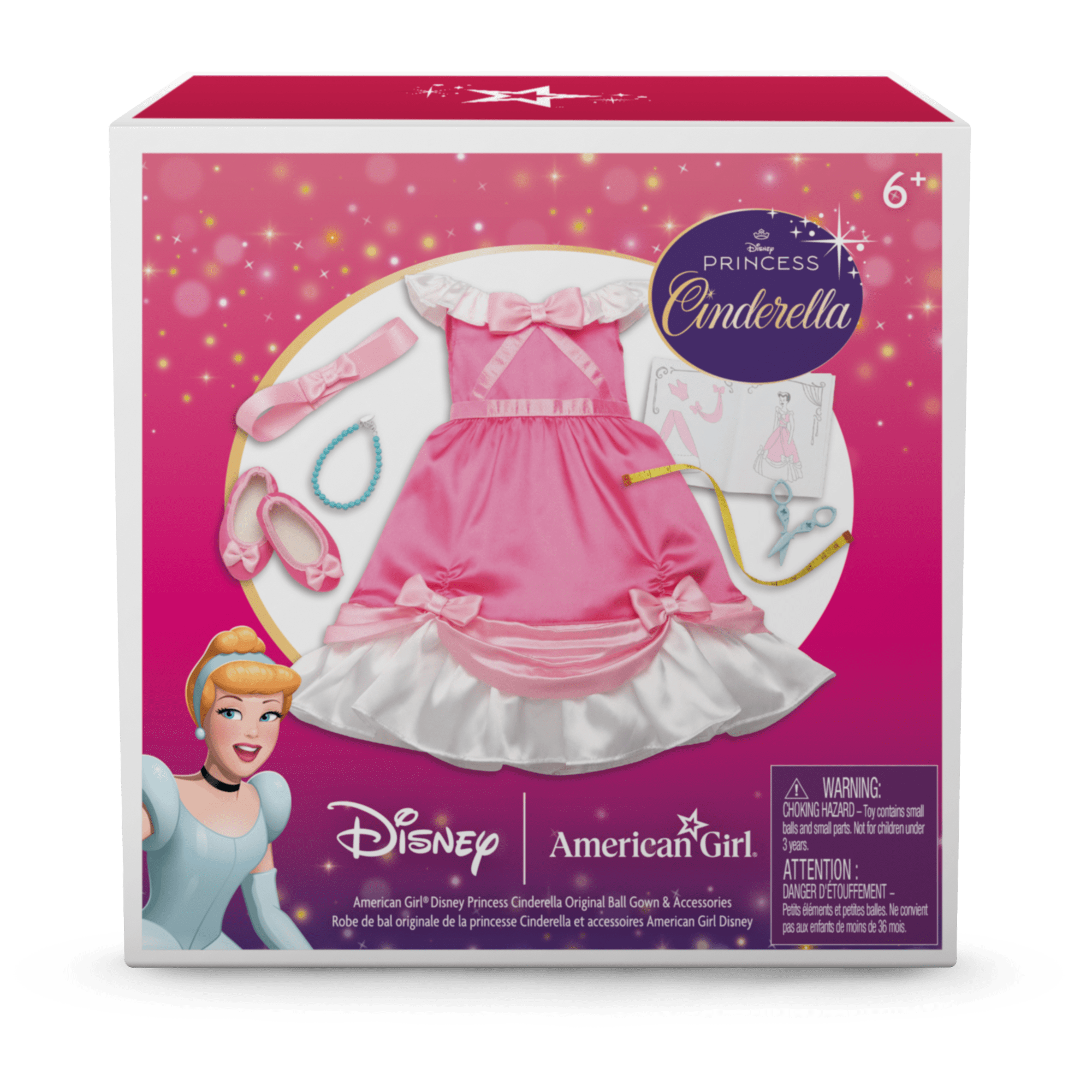 American Girl® Disney Princess Cinderella Original Ball Gown & Accessories for 18-inch Dolls G8
