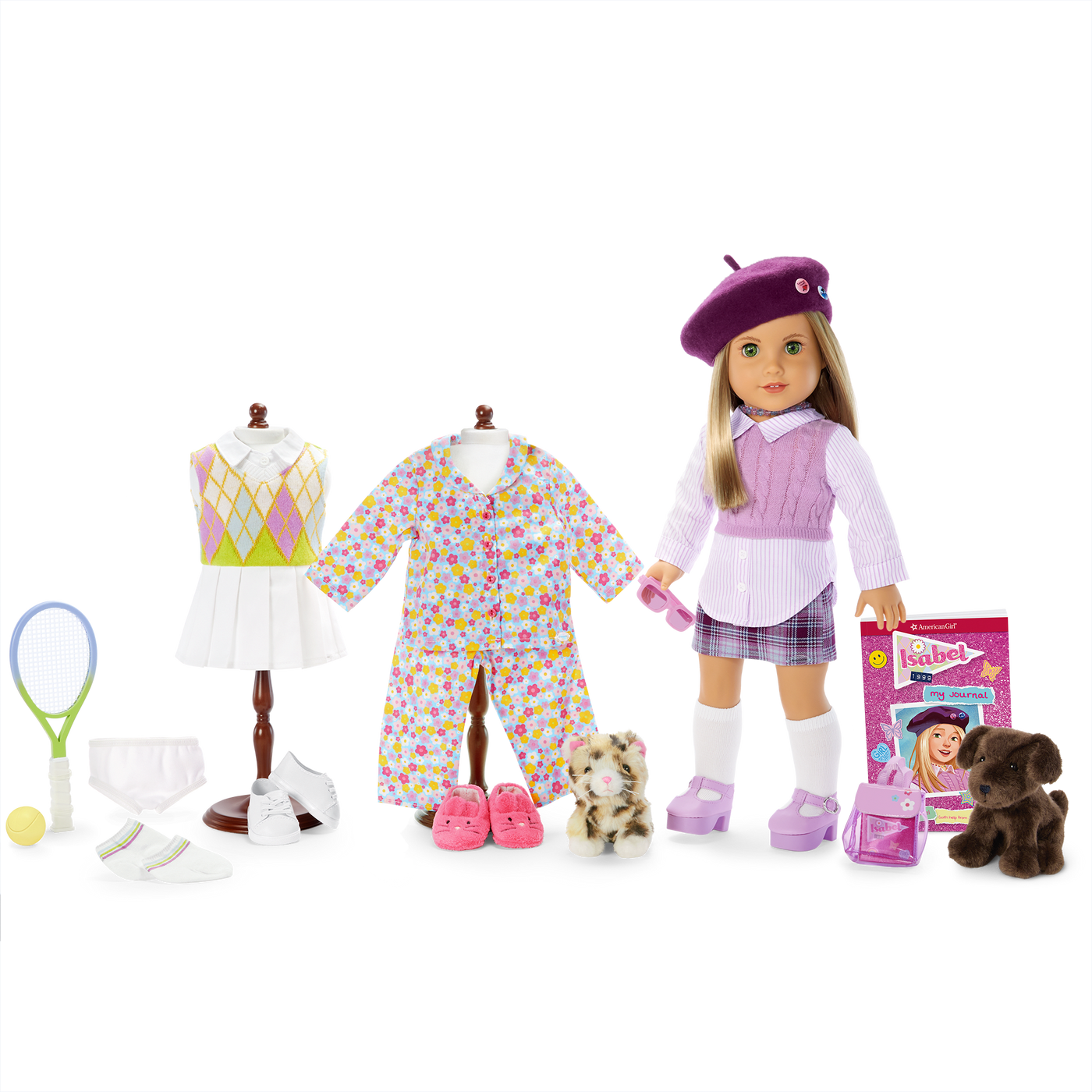 ’90s Twins Isabel’s™ Tennis Gift Set (Historical Characters) H2