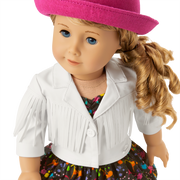 Courtney’s™ White Fringe Jacket for 18-inch Dolls (Historical Characters) T7