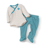 Bitty Baby® Doll #5 with dark brown hair in Soft Blue B9