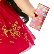 Lunar New Year's Celebration Outfit for 18-inch Dolls L0
