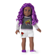 Truly Me™ 18-inch Doll #91 with curly purple hair K9