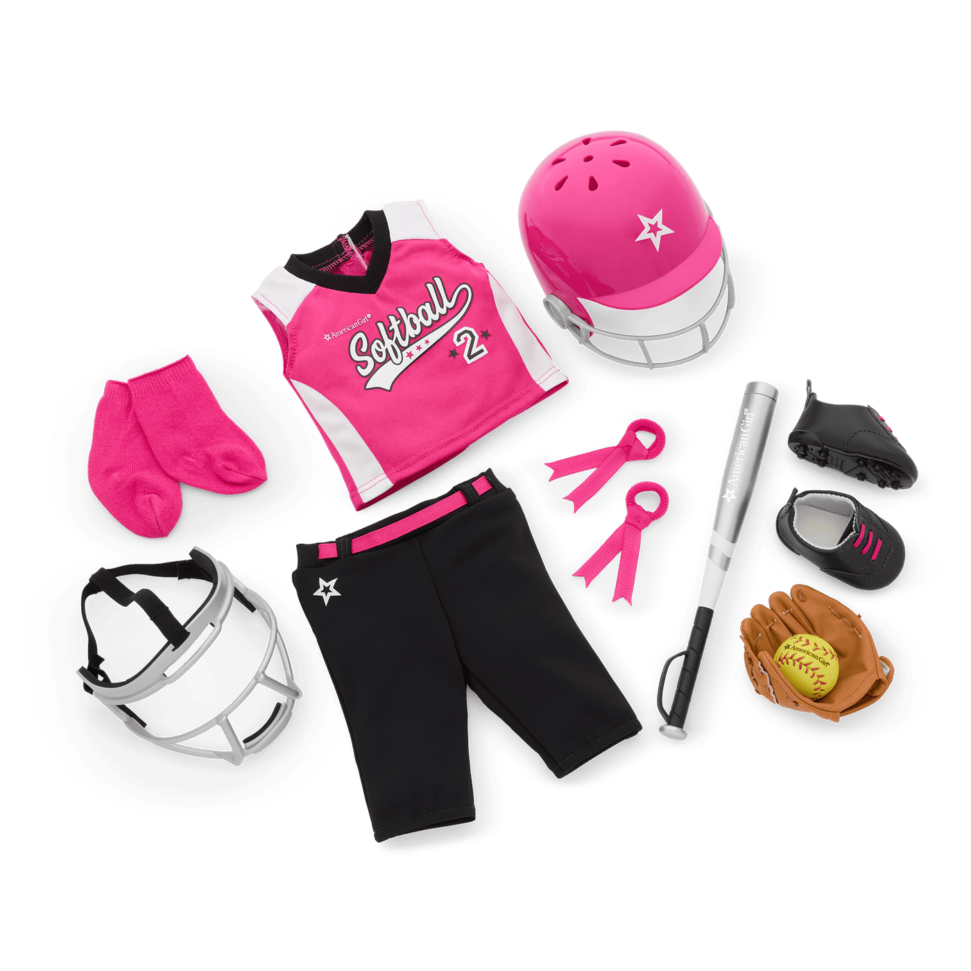Softball Star Uniform for 18-inch Dolls O4