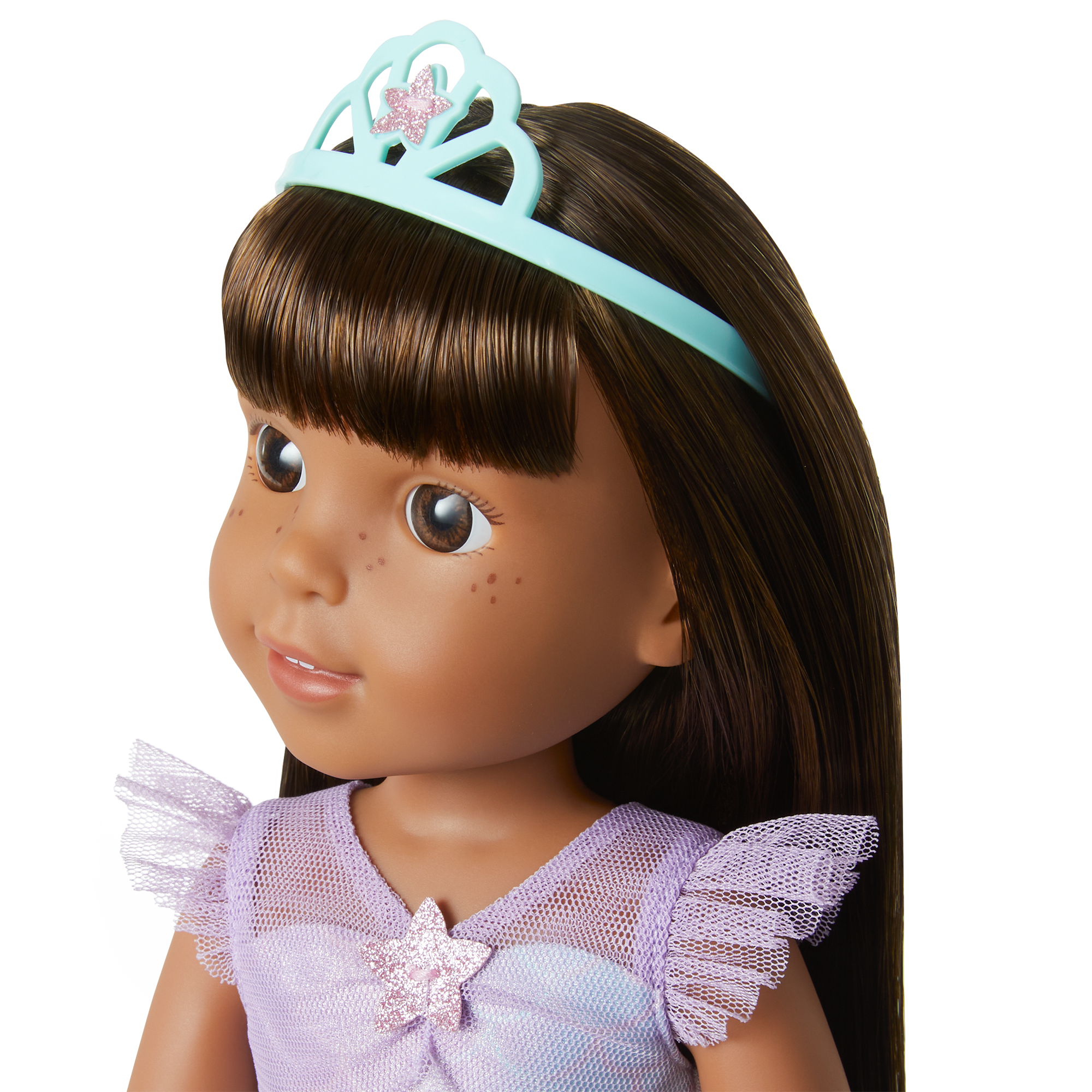 2-in-1 Sparkly Mermaid Outfit for WellieWishers™ Dolls N8