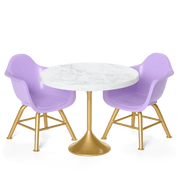 Kitchen Table for Two Set for 18-inch Dolls O5