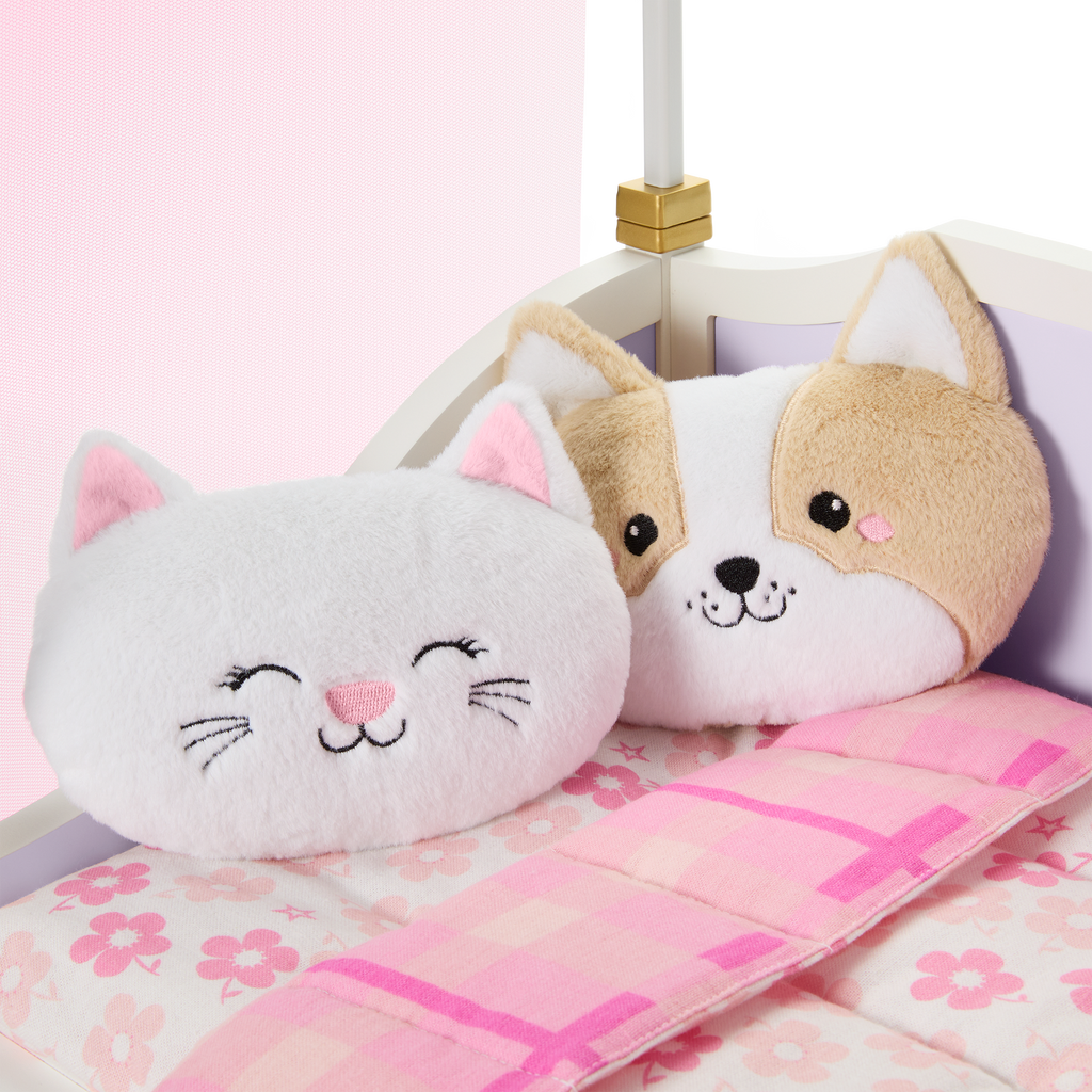 All Set for Sleepovers Canopy Bed for 18-inch Dolls D4