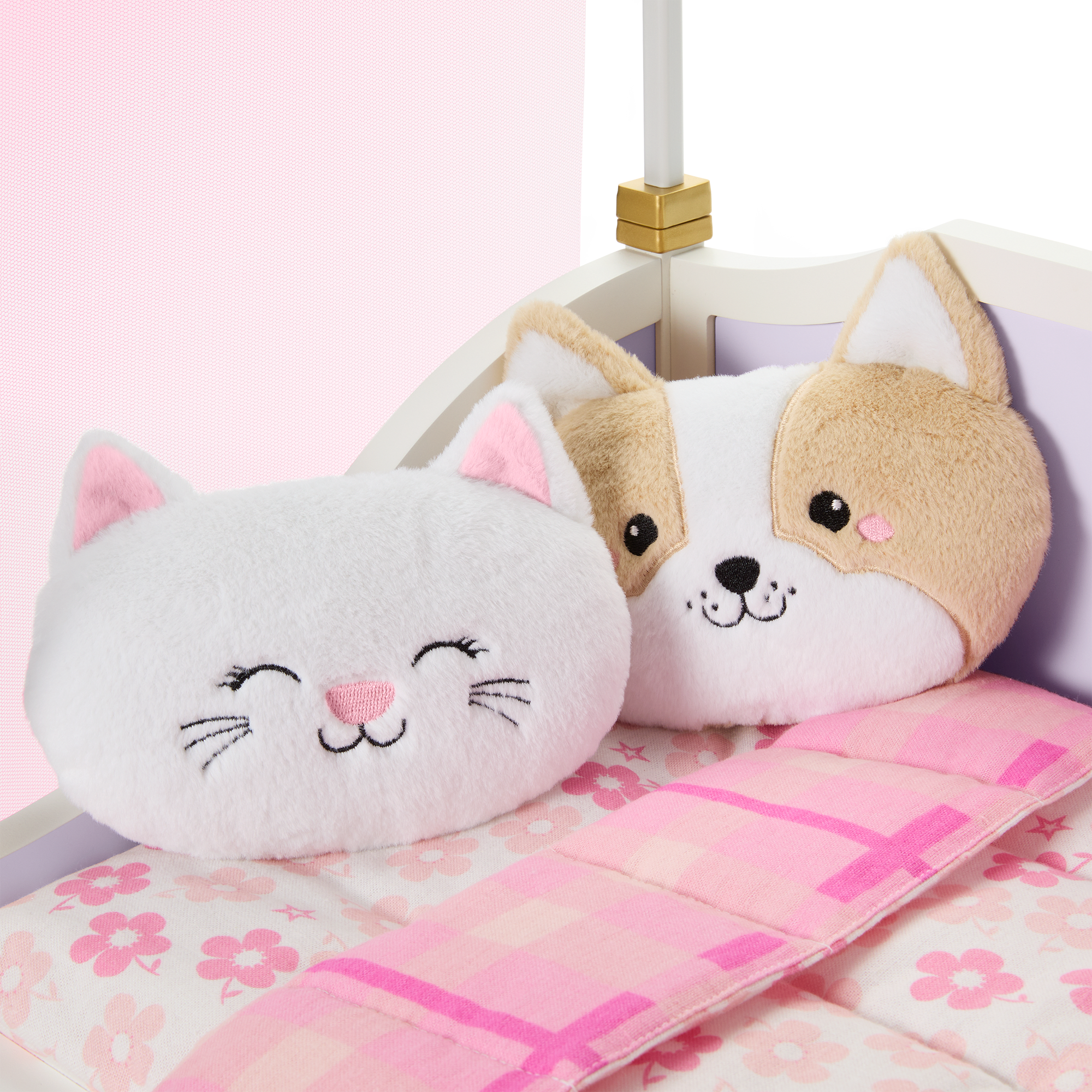 All Set for Sleepovers Canopy Bed for 18-inch Dolls D4