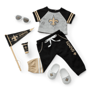 American Girl® x NFL New Orleans Saints Fan Outfit & Accessories for 18-inch Dolls Y0