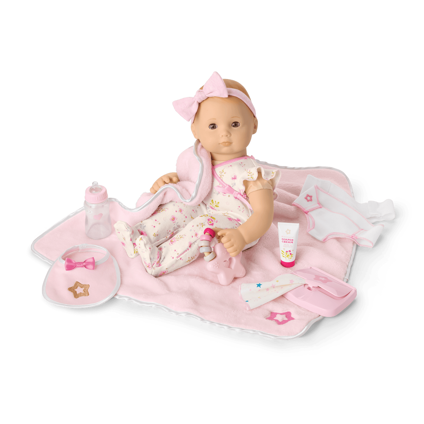 Bitty Baby® Doll #6 with red hair Care & Play Set B2