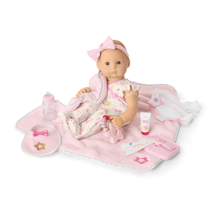Bitty Baby® Doll #6 with red hair Care & Play Set B2