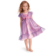 Royal Ruffles Nightie & Robe for Little Girls U9