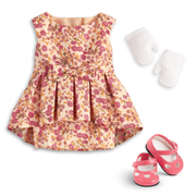 Melody’s™ Fancy Floral Dress for 18-inch Dolls (Historical Characters) A8