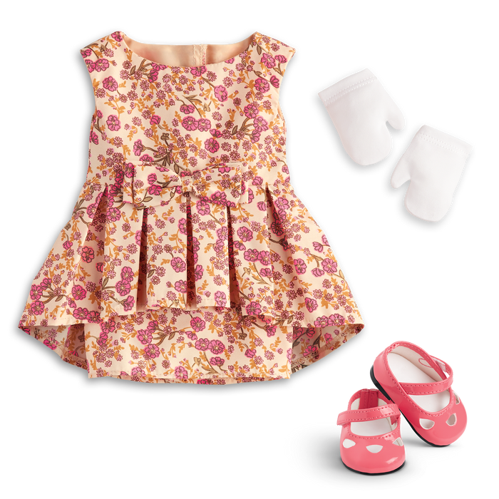 Melody’s™ Fancy Floral Dress for 18-inch Dolls (Historical Characters) A8