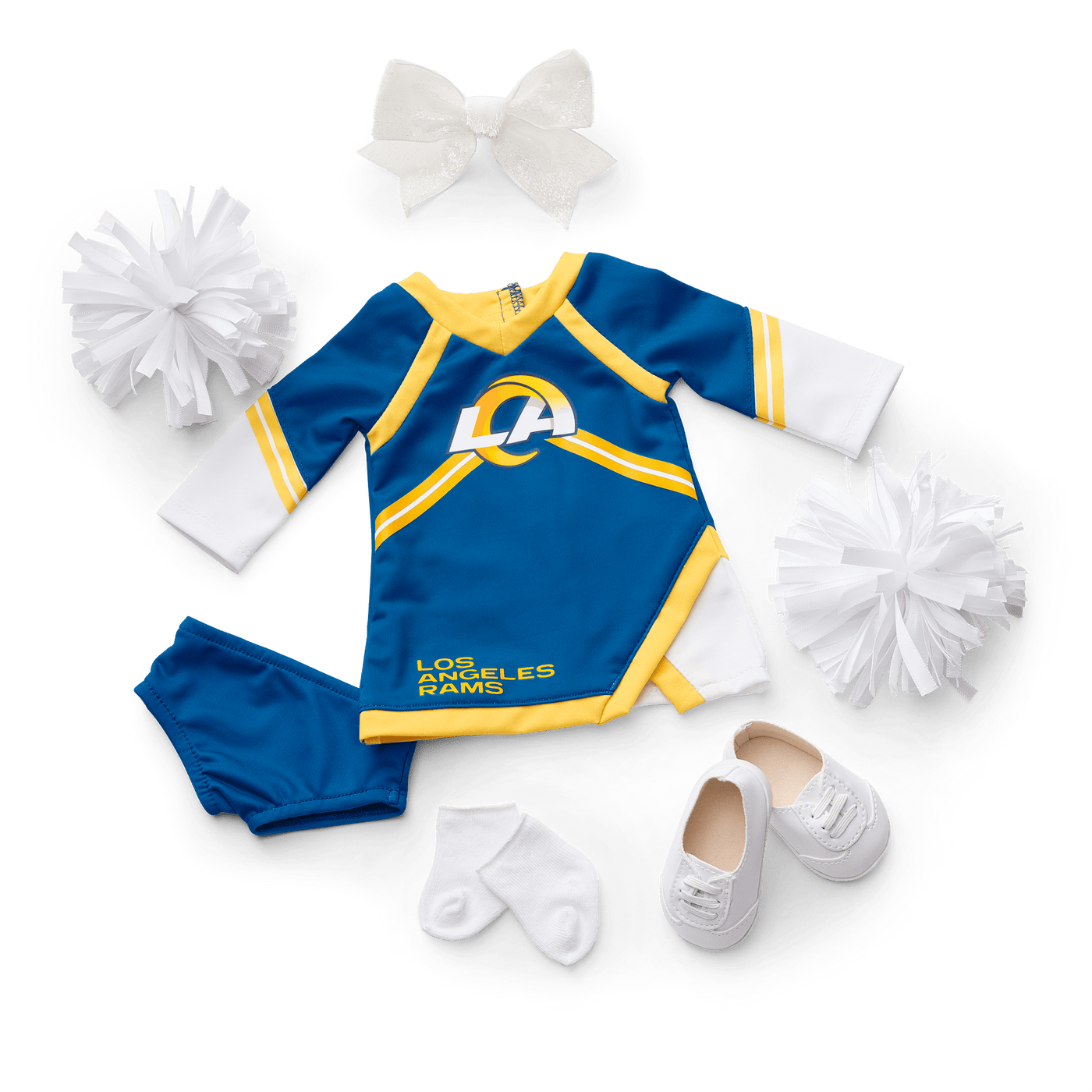 American Girl® x NFL Los Angeles Rams Cheer Uniform for 18-inch Dolls I5