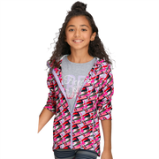 Feeling Fierce Print Jacket for Girls U4