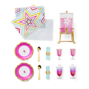 Kitchen Table for Two Set for 18-inch Dolls O5