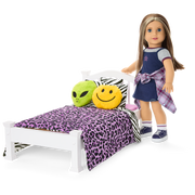 Nicki’s™ Bed & Animal-Print Bedding Set for 18-inch Dolls (Historical Characters) P5