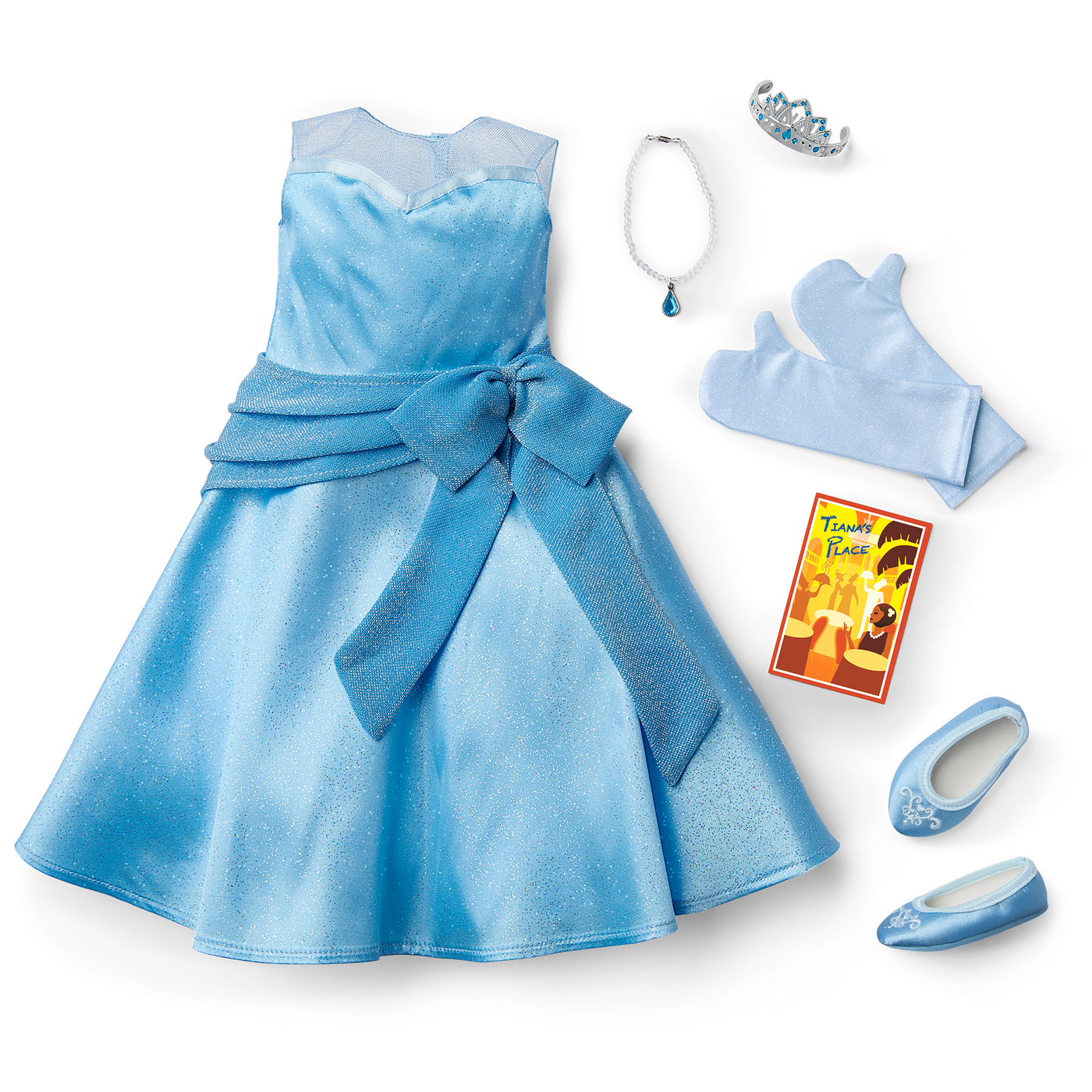 American Girl® Disney Princess Tiana Evening Star Dress & Accessories for 18-inch Dolls P5