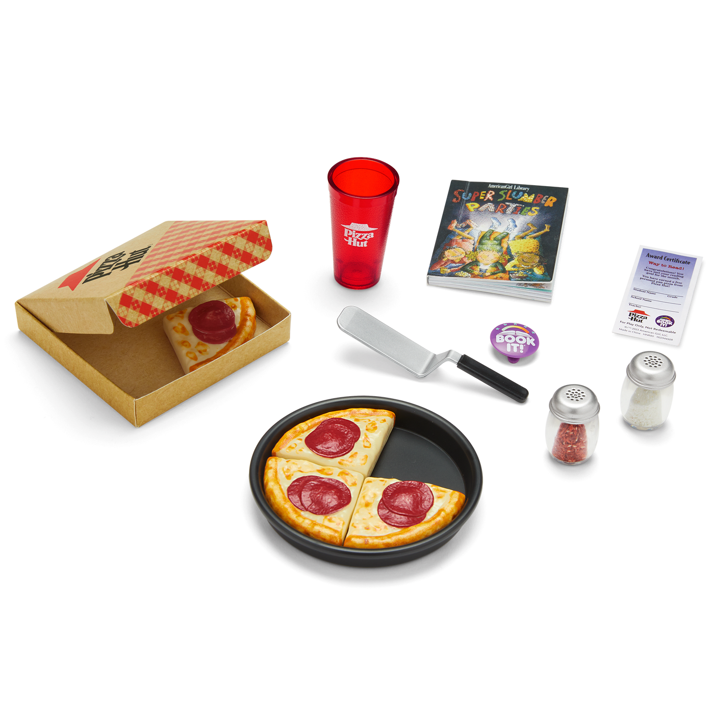 Pizza Hut® BOOK IT!™ Set for 18-inch Dolls (Historical Characters) J1