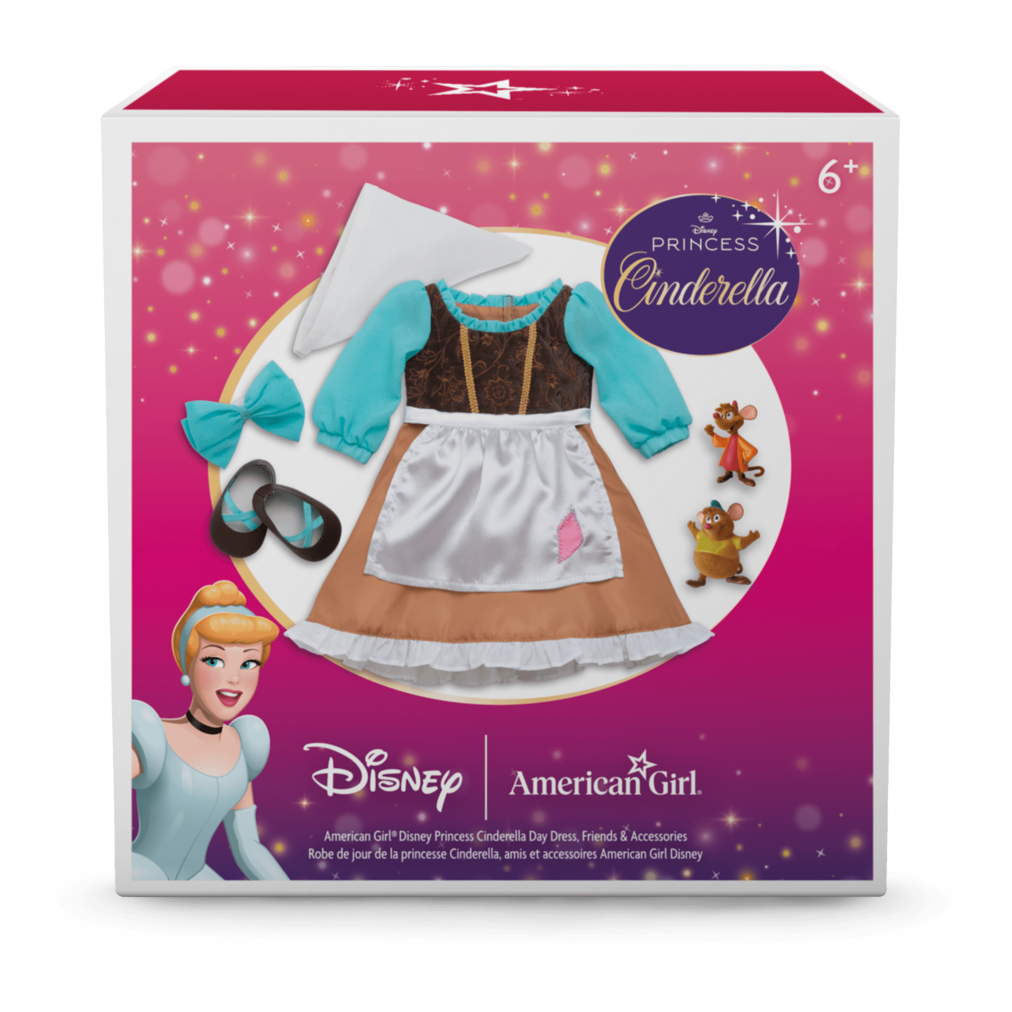 American Girl® Disney Princess Cinderella Day Dress, Friends & Accessories for 18-inch Dolls C9