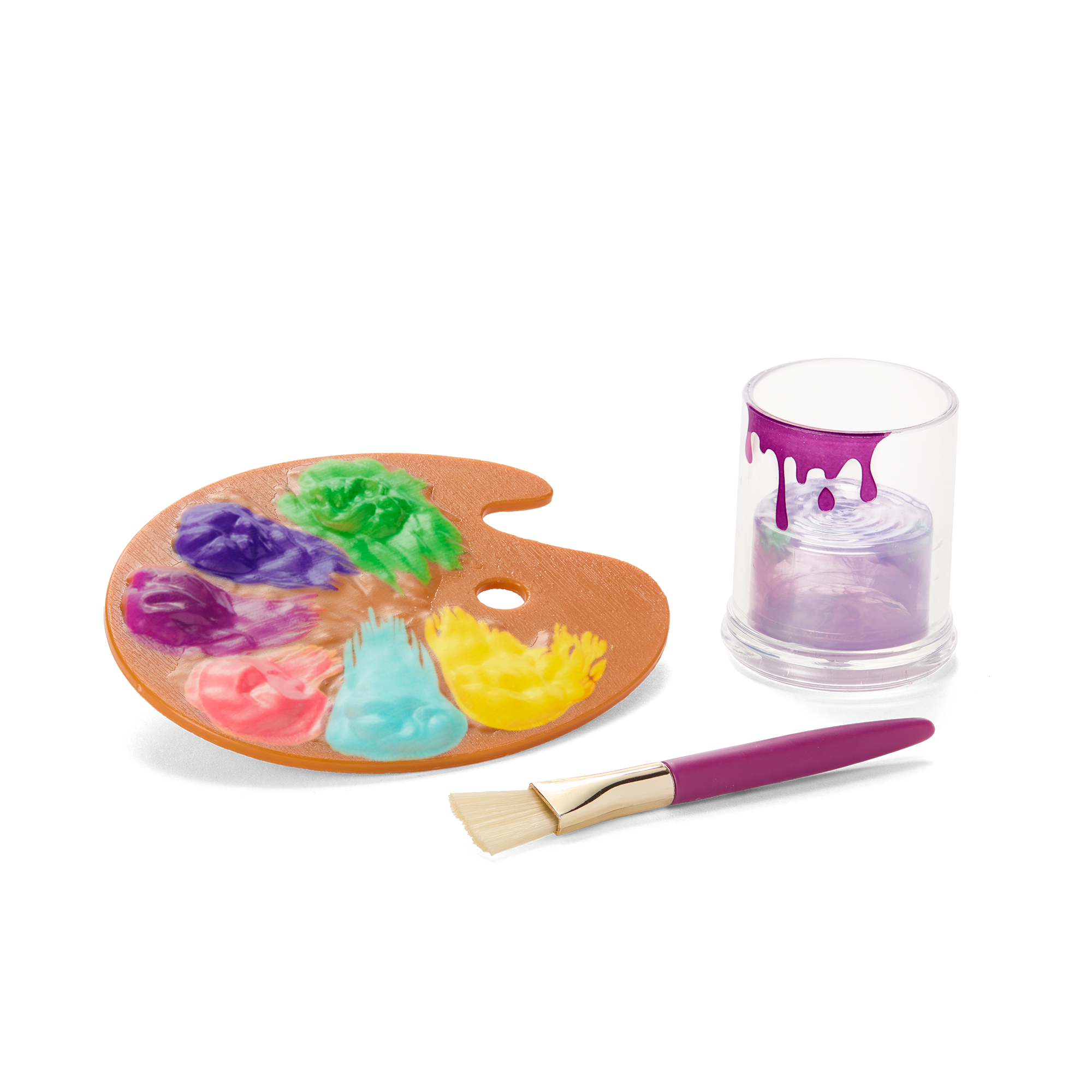 American Girl® Disney Princess Rapunzel Painting Accessories & Pascal for 18-inch Dolls Y0