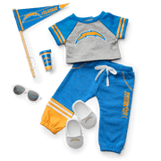 American Girl® x NFL Los Angeles Chargers Fan Outfit & Accessories for 18-inch Dolls N6