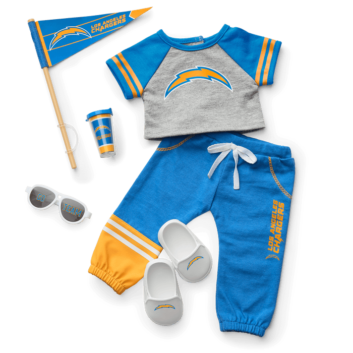 American Girl® x NFL Los Angeles Chargers Fan Outfit & Accessories for 18-inch Dolls N6