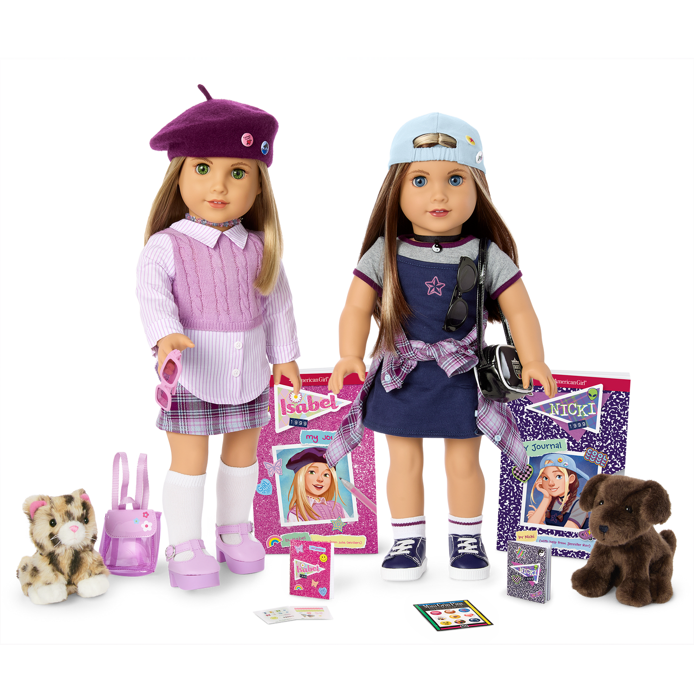 ’90s Twins Isabel™ & Nicki™ Gift Set (Historical Characters) Y5