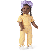 Claudie's™ Yellow Bloom Pajamas for 18-inch Dolls (Historical Characters) N1