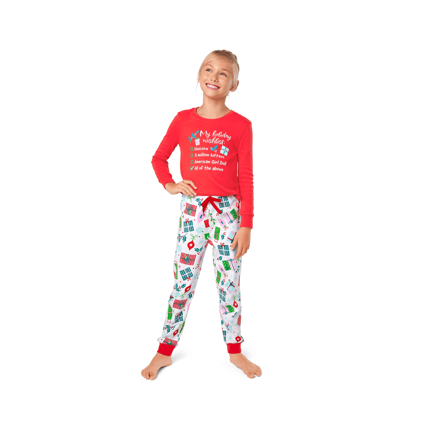Holiday Wish List PJs for Girls Y7