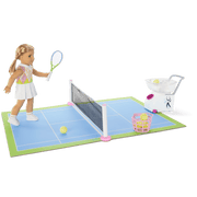 Isabel™ & Nicki's™ 2-in-1 Tennis Court & Skate Spot for 18-inch Dolls (Historical Characters) Q8
