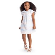 Sunny Flowers Dress for Little Girls O8