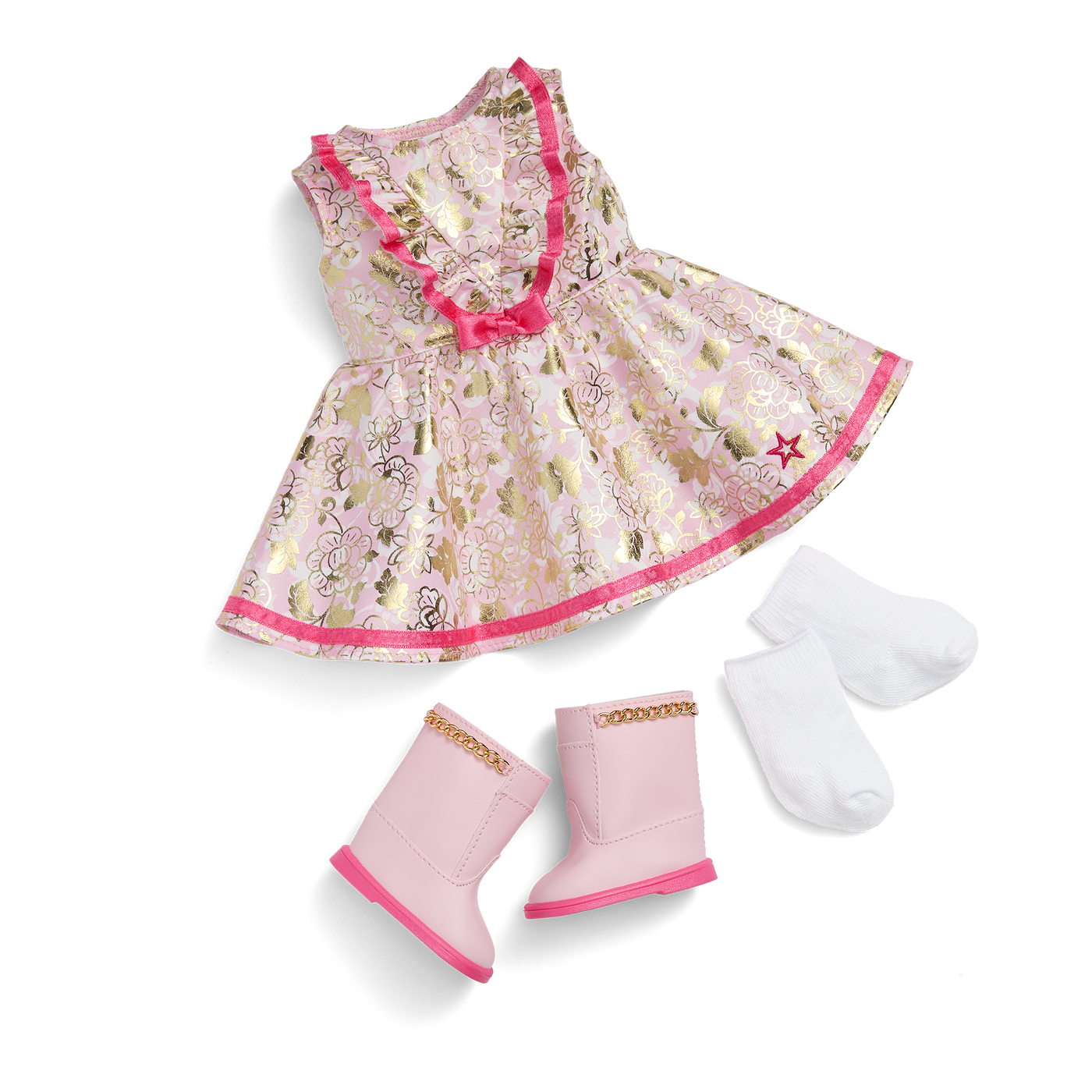 Floral Fashion Outfit for 18-inch Dolls I0
