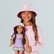 AG™ Star Bucket Hat Set for Girls & Dolls C1