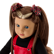 Nicki’s™ Red Vinyl Jumper Outfit for 18-inch Dolls (Historical Characters) I9