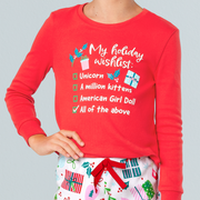 Holiday Wish List PJs for Girls Y7