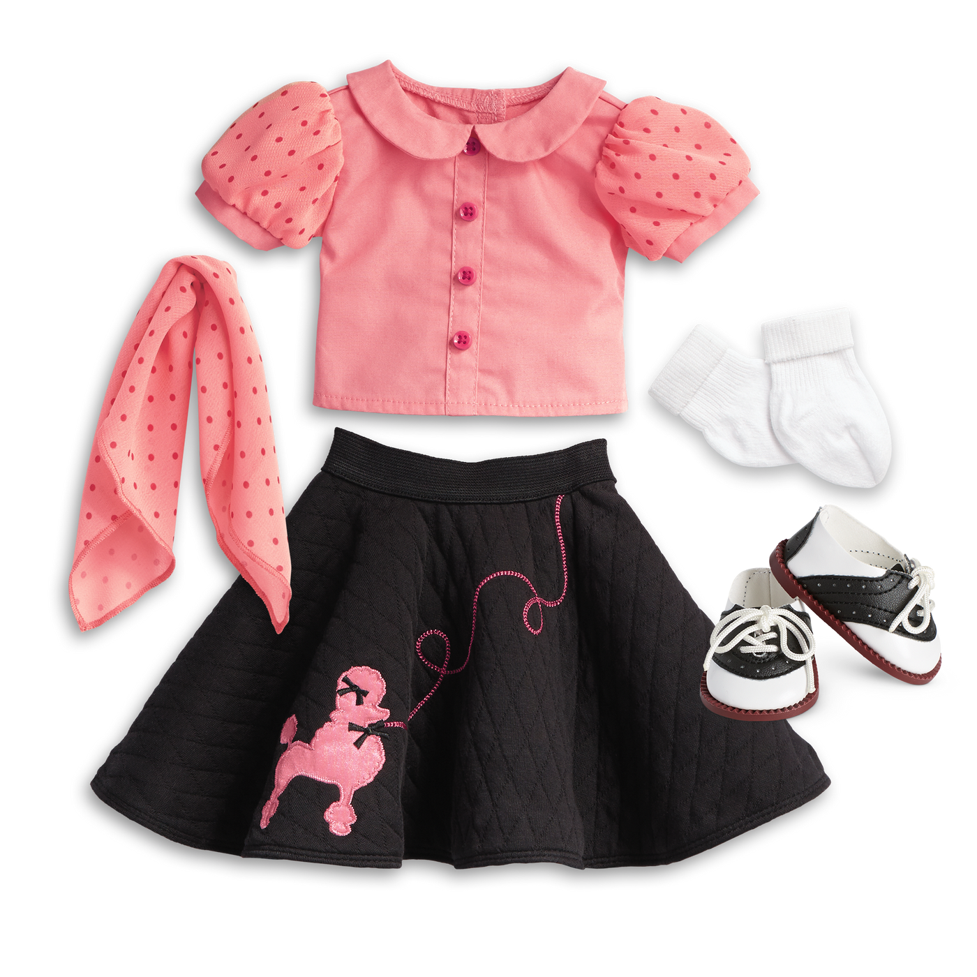 Maryellen's™ Poodle Skirt Outfit for 18-inch Dolls (Historical Characters) P9