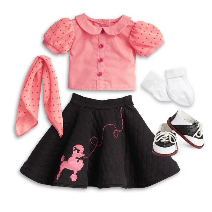 Maryellen's™ Poodle Skirt Outfit for 18-inch Dolls (Historical Characters) P9