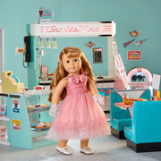 Maryellen’s™ Seaside Diner Bakery Case for 18-inch Dolls (Historical Characters) I1