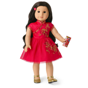 Lunar New Year's Celebration Outfit for 18-inch Dolls L0