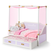 All Set for Sleepovers Canopy Bed for 18-inch Dolls D4