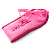 Petal-Pink Glasses for 18-inch Dolls J4