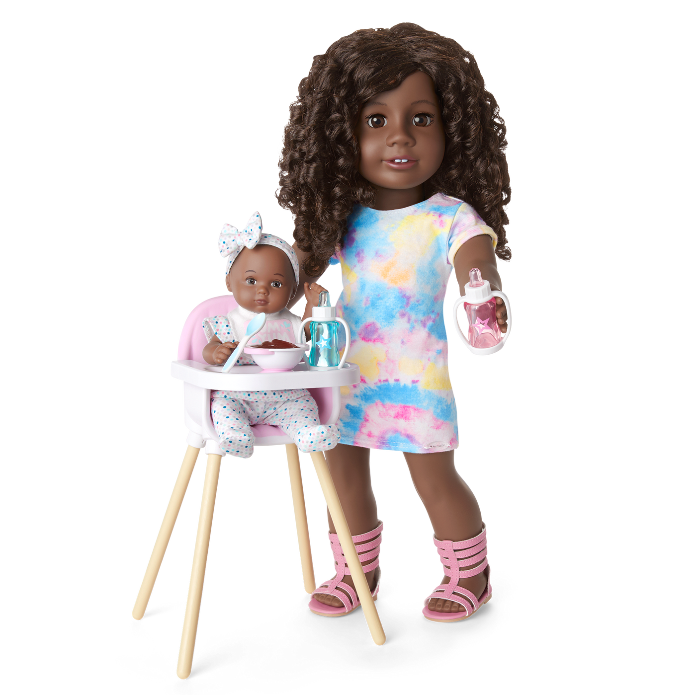 Little Bitty Baby™ Layette & High Chair Set for 7.75-inch Dolls Z1
