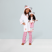 Comfy Puppy Robe Set for Girls & 18-inch Dolls A4