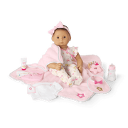 Bitty Baby® Doll #4 with black hair Care & Play Set M9