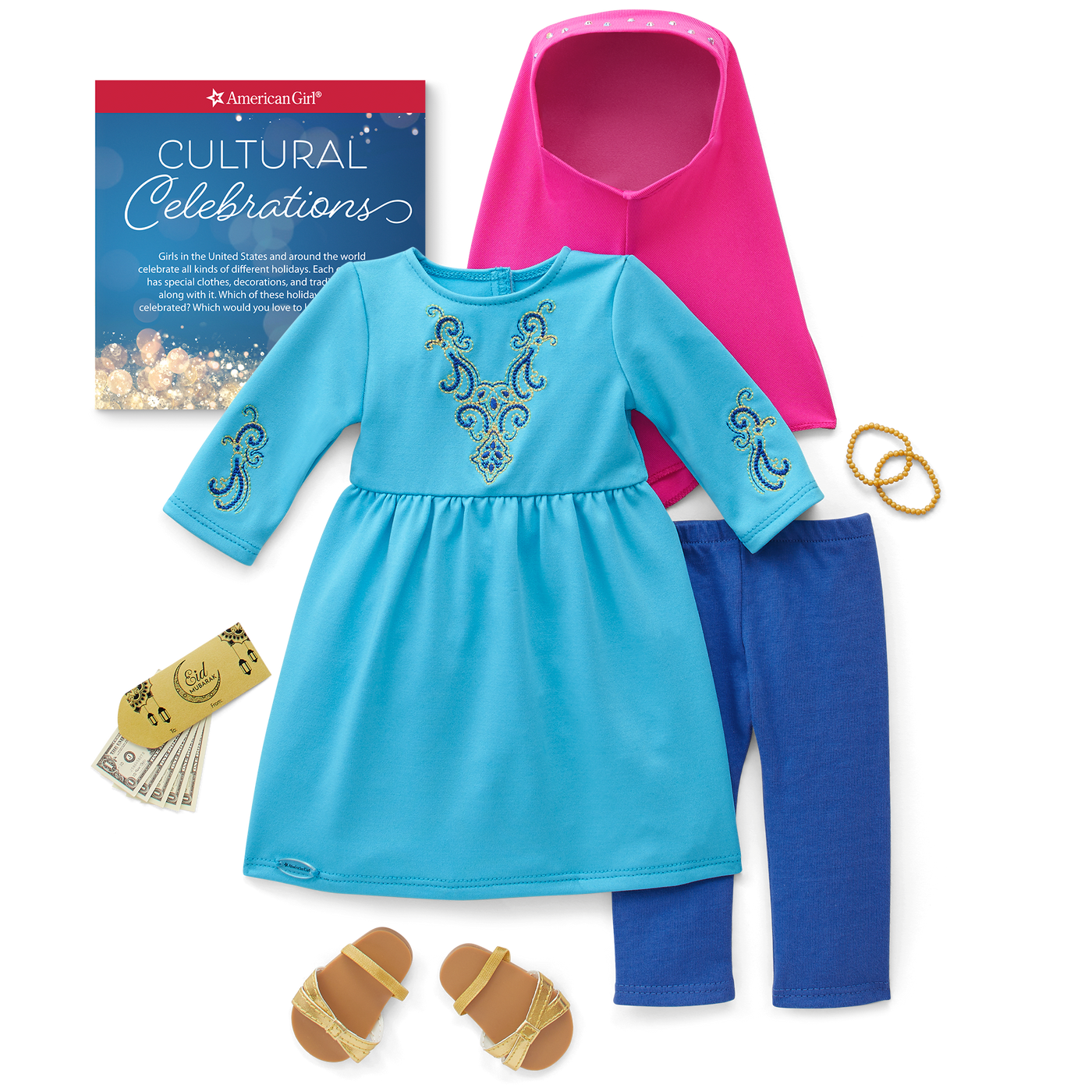 Eid al-Fitr Celebration Outfit for 18-inch Dolls M7